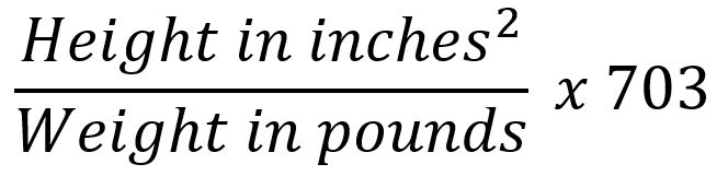 BMI Imperial Equation