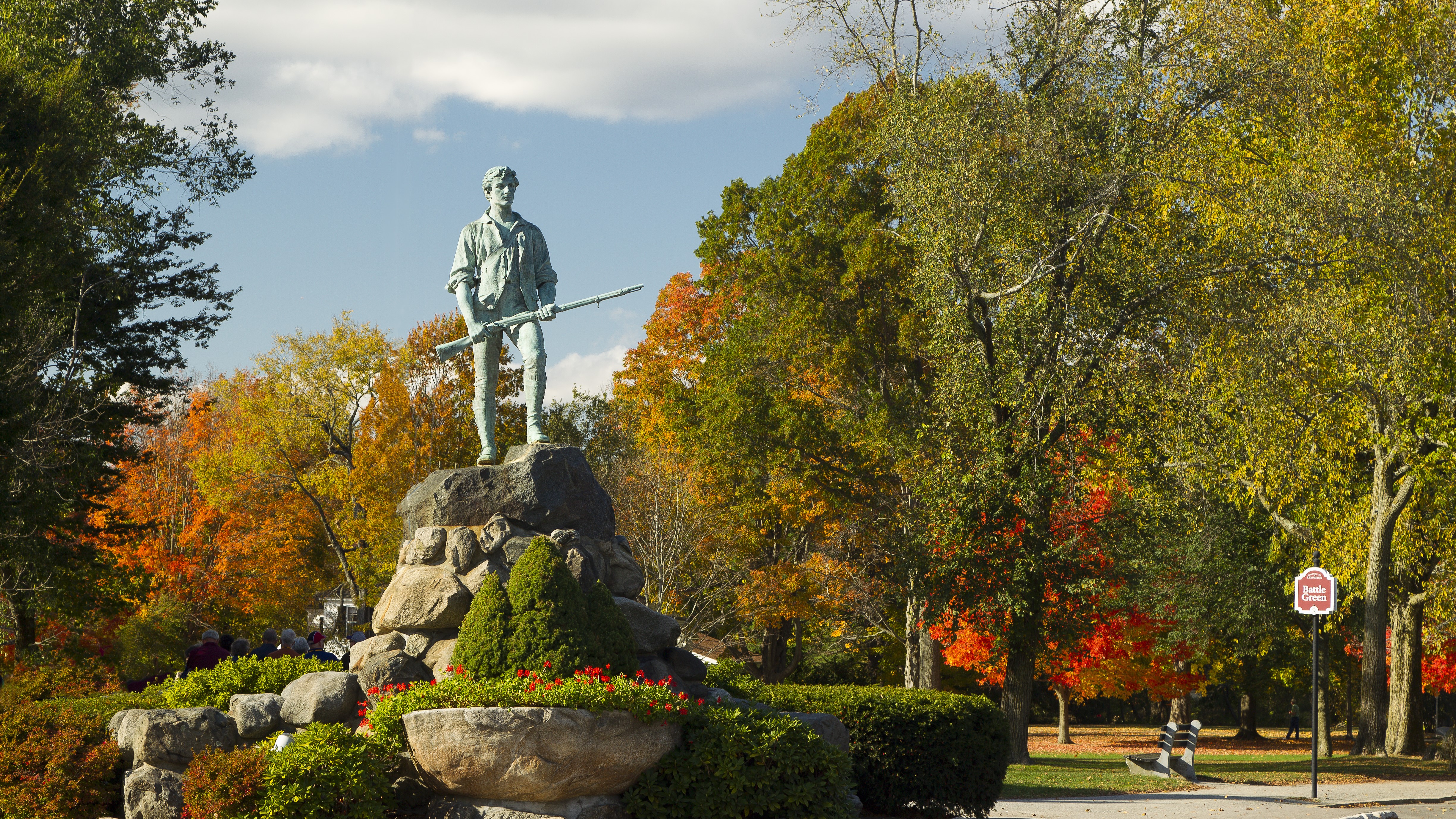 Minuteman Statue & Battle Green - Senior Trip to Boston