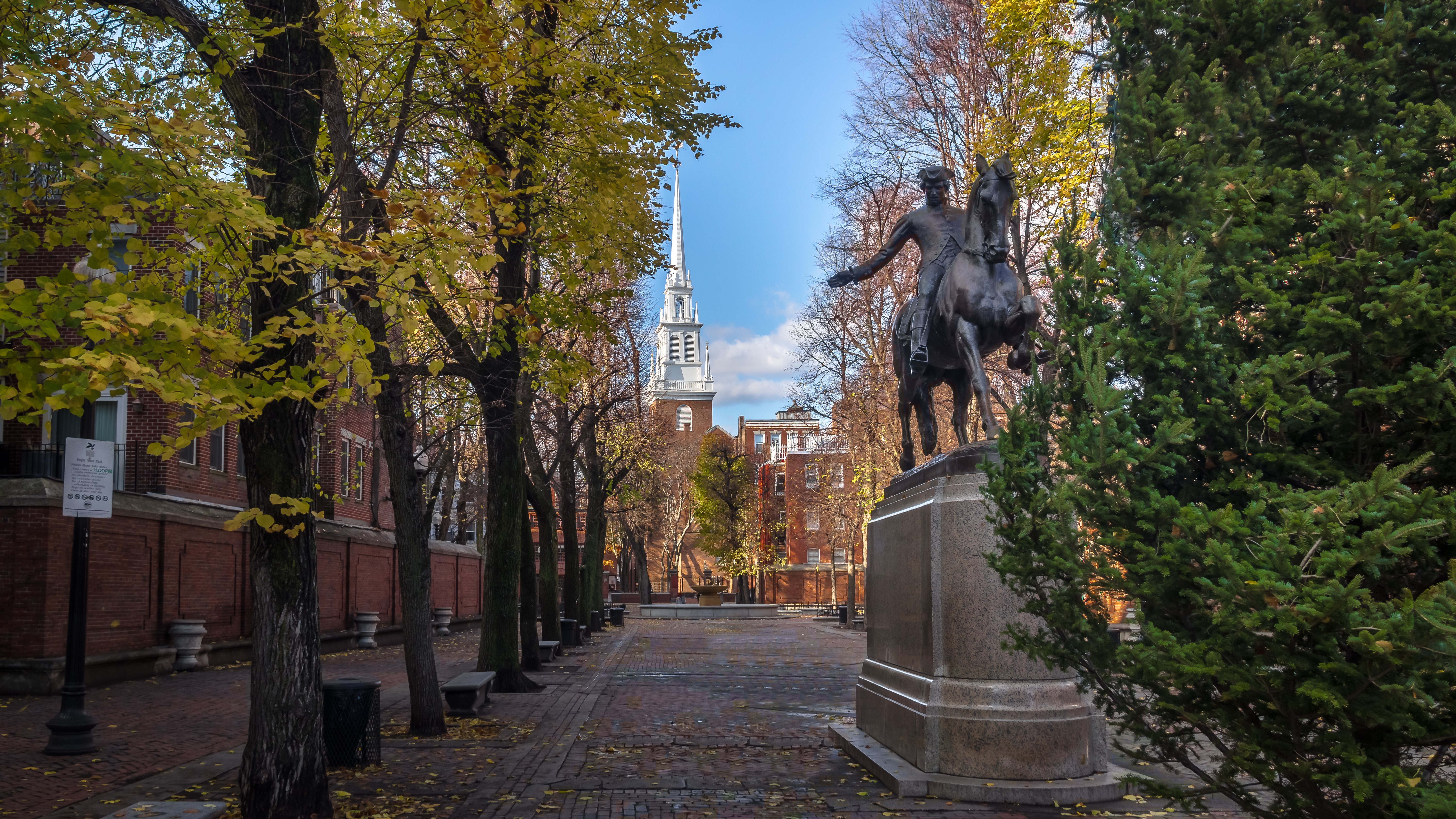 Paul Revere Statue, Old North Church - Senior Trip to Boston